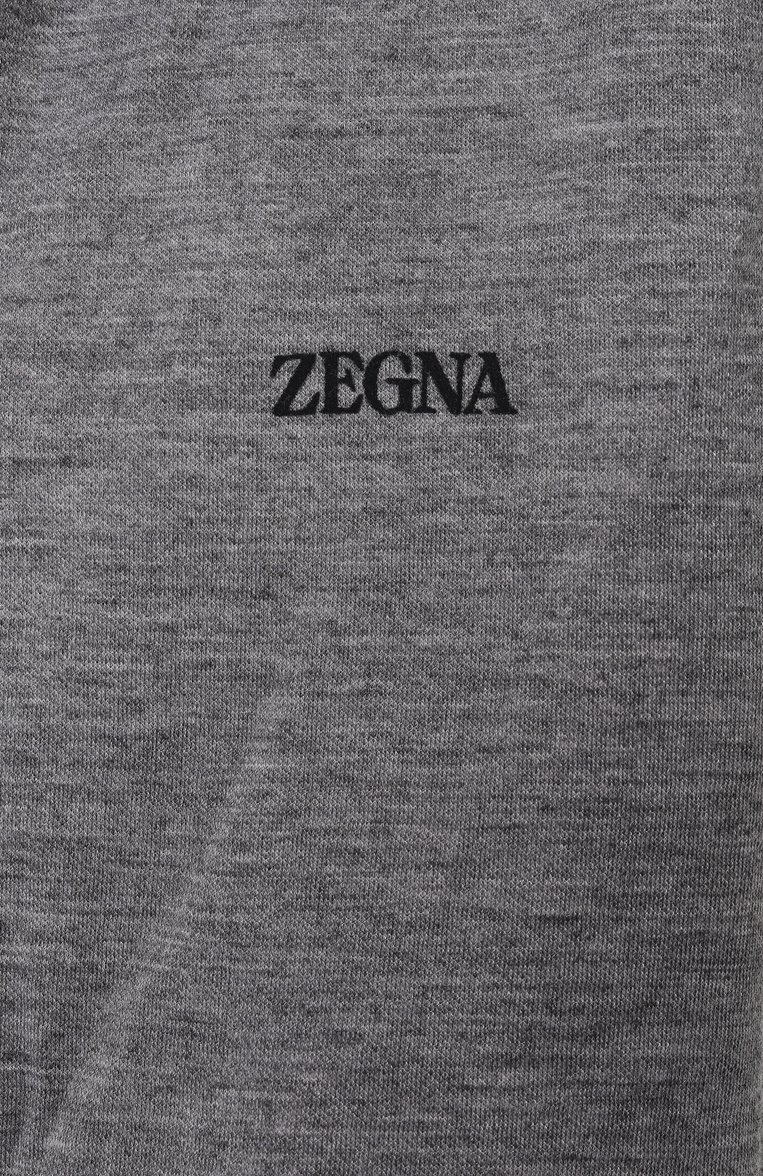 Мужской двусторонний жилет ZEGNA темно-синего цвета, арт. 7110B/E7T33 | Фото 7 (Драгоценные камни: Проставлено; Материал утеплителя: Шерсть; Материал сплава: Проставлено; Длина (верхняя одежда): Короткие; Мужское Кросс-КТ: жилеты-тонкие; Стили: Кэжуэл; Материал внешний: Синтетический материал)