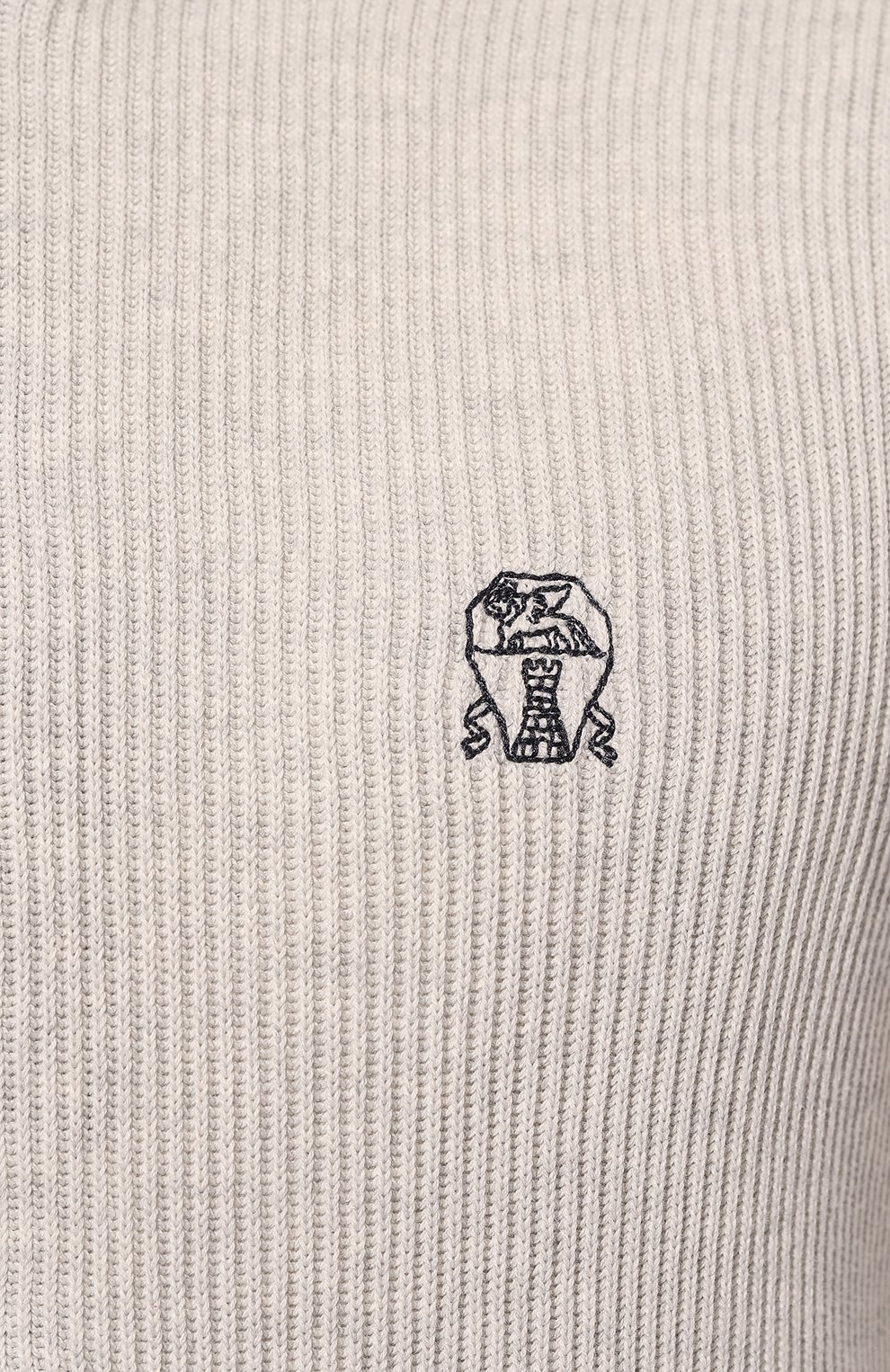 Хлопковый жилет BRUNELLO CUCINELLI светло-серого цвета по цене 160500 руб., арт. M2920B2308, фото 5 Хлопковый жилет BRUNELLO CUCINELLI, арт. M2920B2308, фото 5