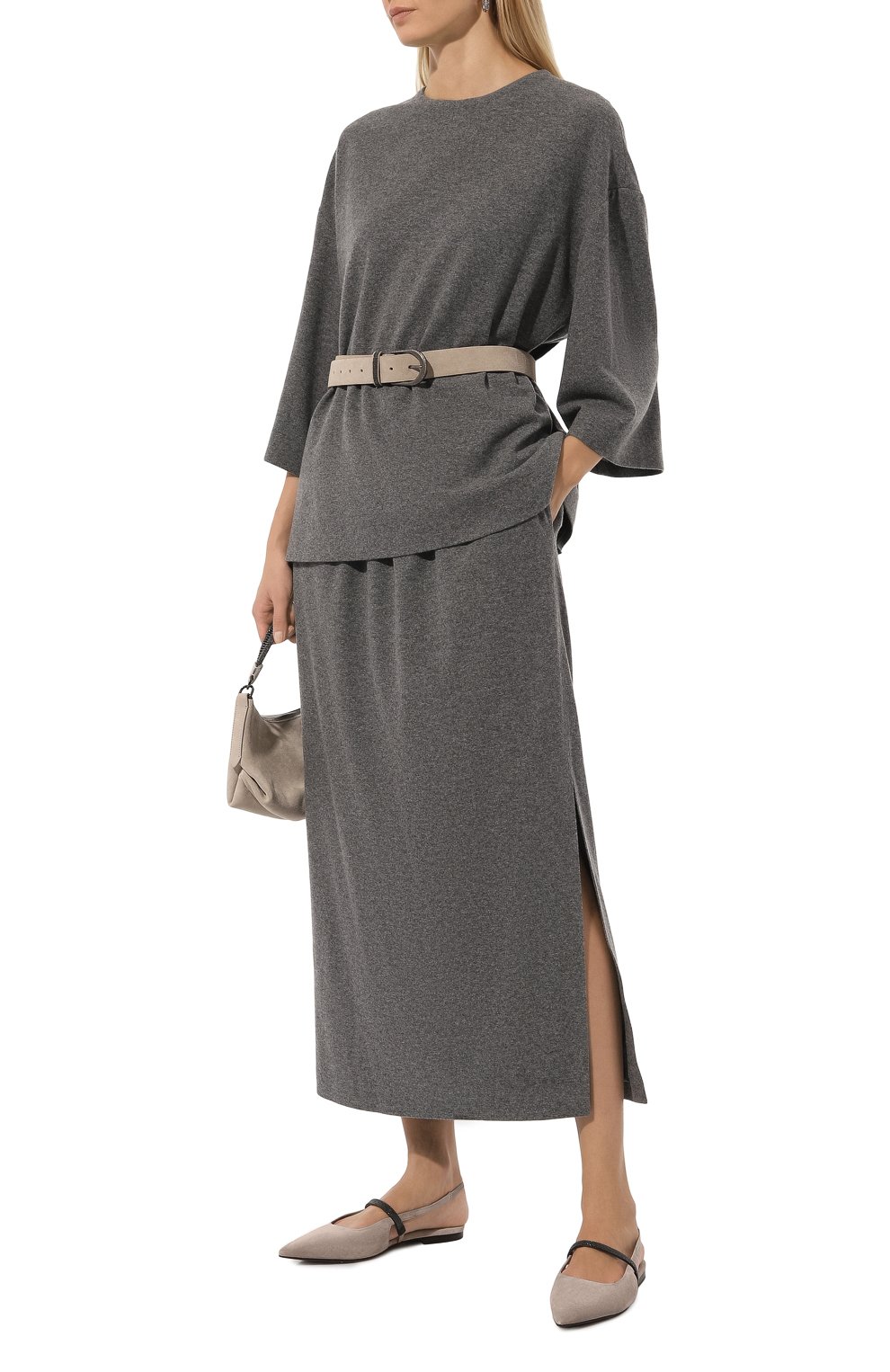 Замшевые балетки BRUNELLO CUCINELLI, арт. MZSFCB1214, фото 2