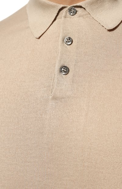 Поло из хлопка и шелка ANDREA CAMPAGNA, арт. P22-111, фото 5