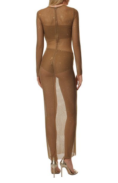 Платье с отделкой стразами GIUSEPPE DI MORABITO, арт. FW22269DR-201, фото 4