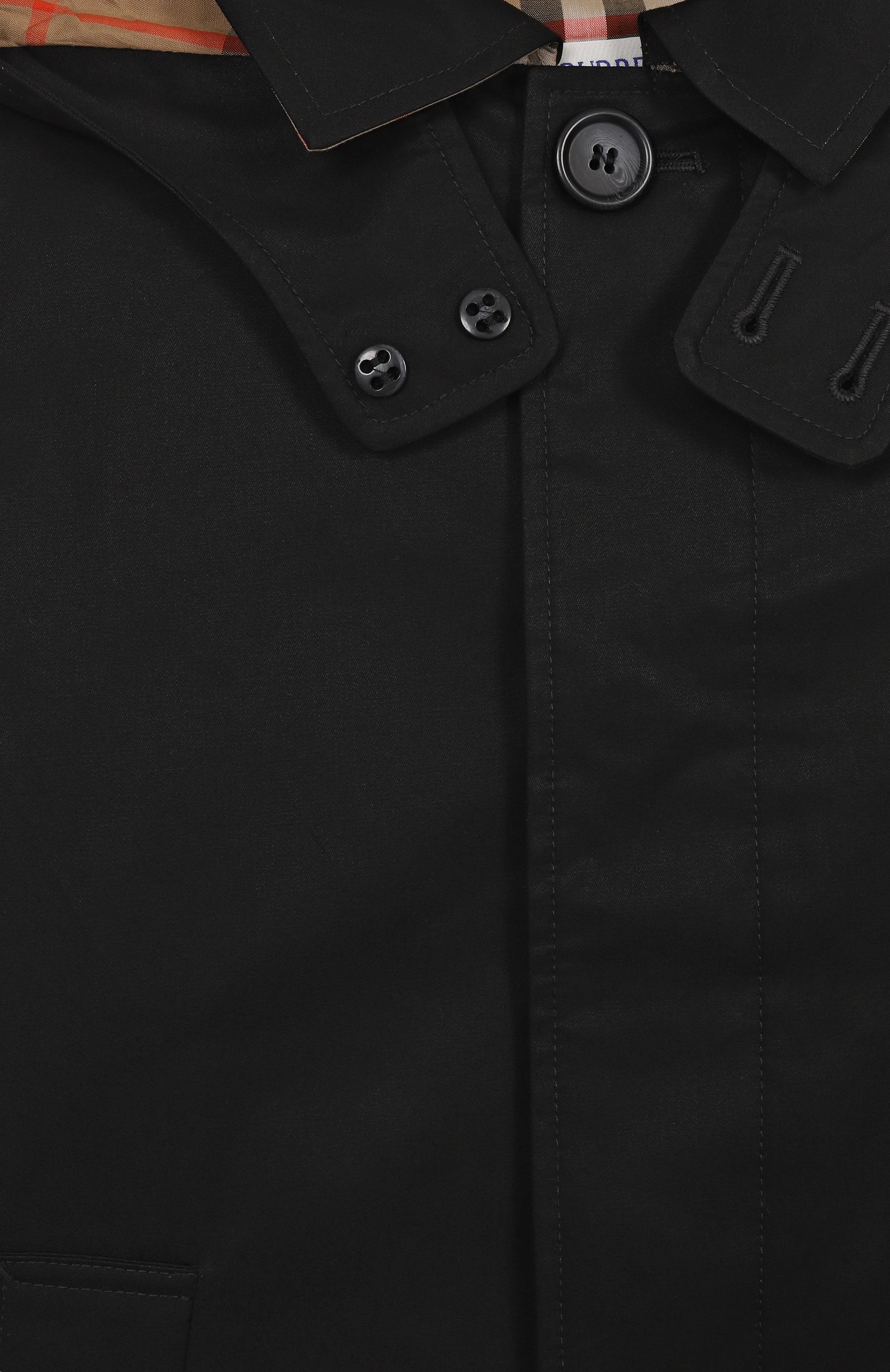 Хлопковый плащ BURBERRY, арт. 8109261, фото 3