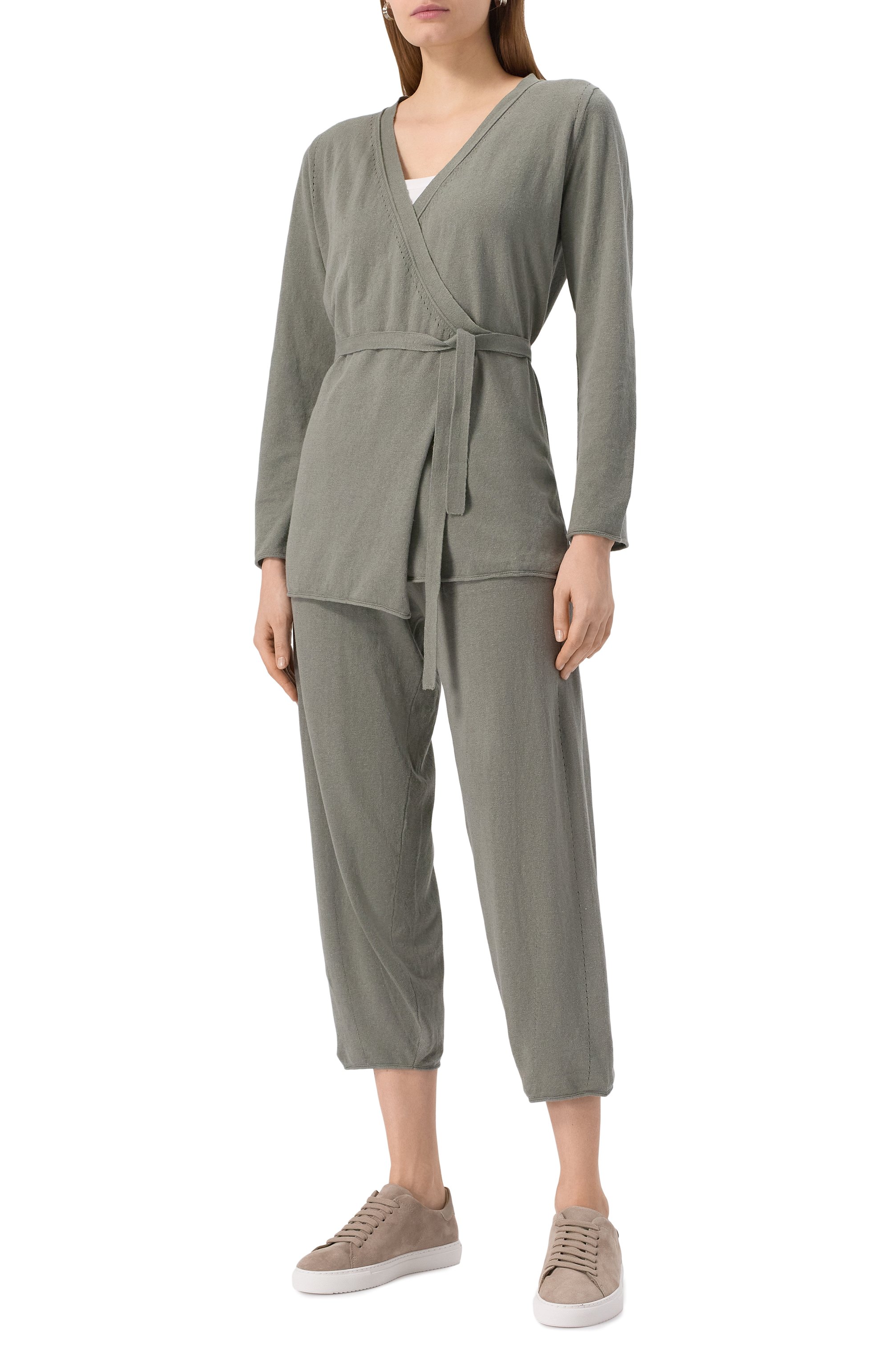 Джоггеры изо льна и хлопка DEHA, арт. D22196, фото 2