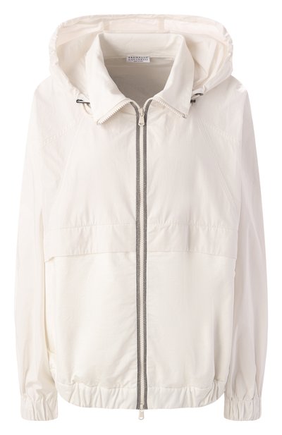 Ветровка BRUNELLO CUCINELLI белого цвета по цене 330500 руб., арт. MB574EP406, фото 1 Ветровка BRUNELLO CUCINELLI, арт. MB574EP406, фото 1