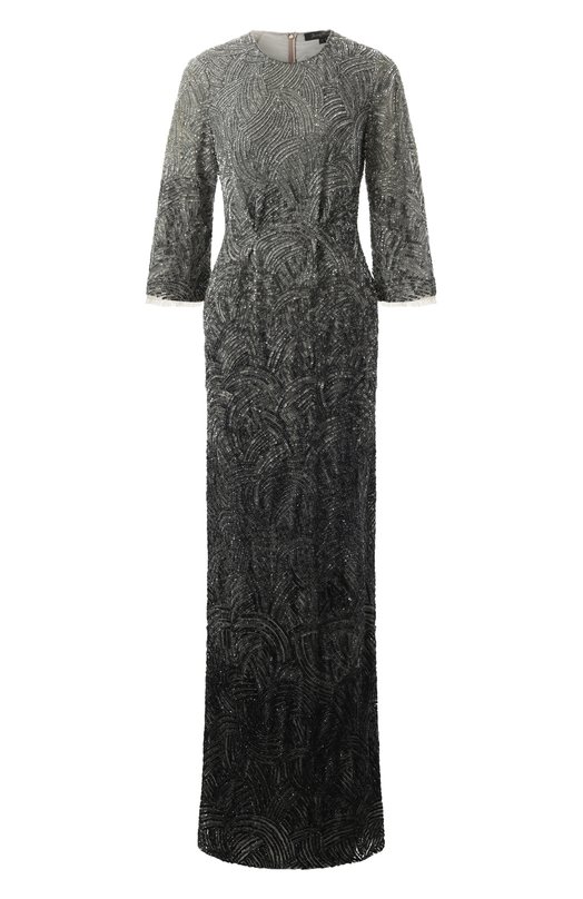 

Платье с отделкой пайетками Jenny Packham, Серый