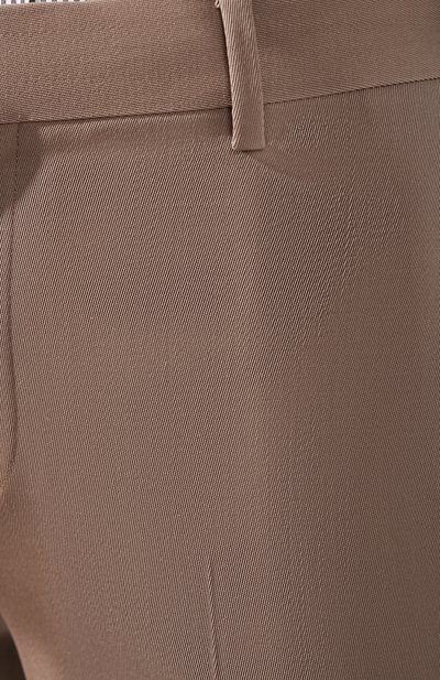 Шерстяные брюки CELINE светло-коричневого цвета по цене 104500 руб., арт. 2P205919E, фото 5 Шерстяные брюки CELINE, арт. 2P205919E, фото 5