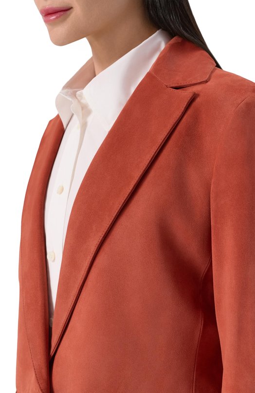 Замшевый жакет MVST M25.1PW.L011 BIG SIZE/METIS SUEDE 0.6 MM Оранжевый  M25.1PW.L011 BIG SIZE/METIS SUEDE 0.6 MM Фото 5