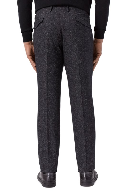 Брюки из шерсти и шелка Stefano Ricci M1T5300022/WKC01R/60 Серый  M1T5300022/WKC01R/60 Фото 4