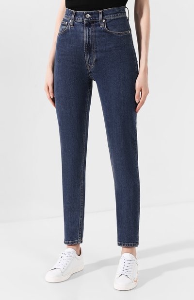 Джинсы HELMUT LANG синего цвета по цене 19650 руб., арт. J04DW214, фото 3 Джинсы HELMUT LANG, арт. J04DW214, фото 3