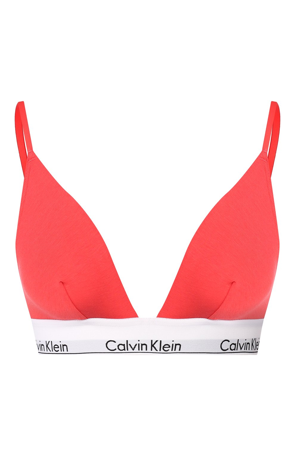Треугольный бюстгальтер CALVIN KLEIN красного цвета по цене 3290 руб., арт. QF1061E, фото 1 Треугольный бюстгальтер CALVIN KLEIN, арт. QF1061E, фото 1