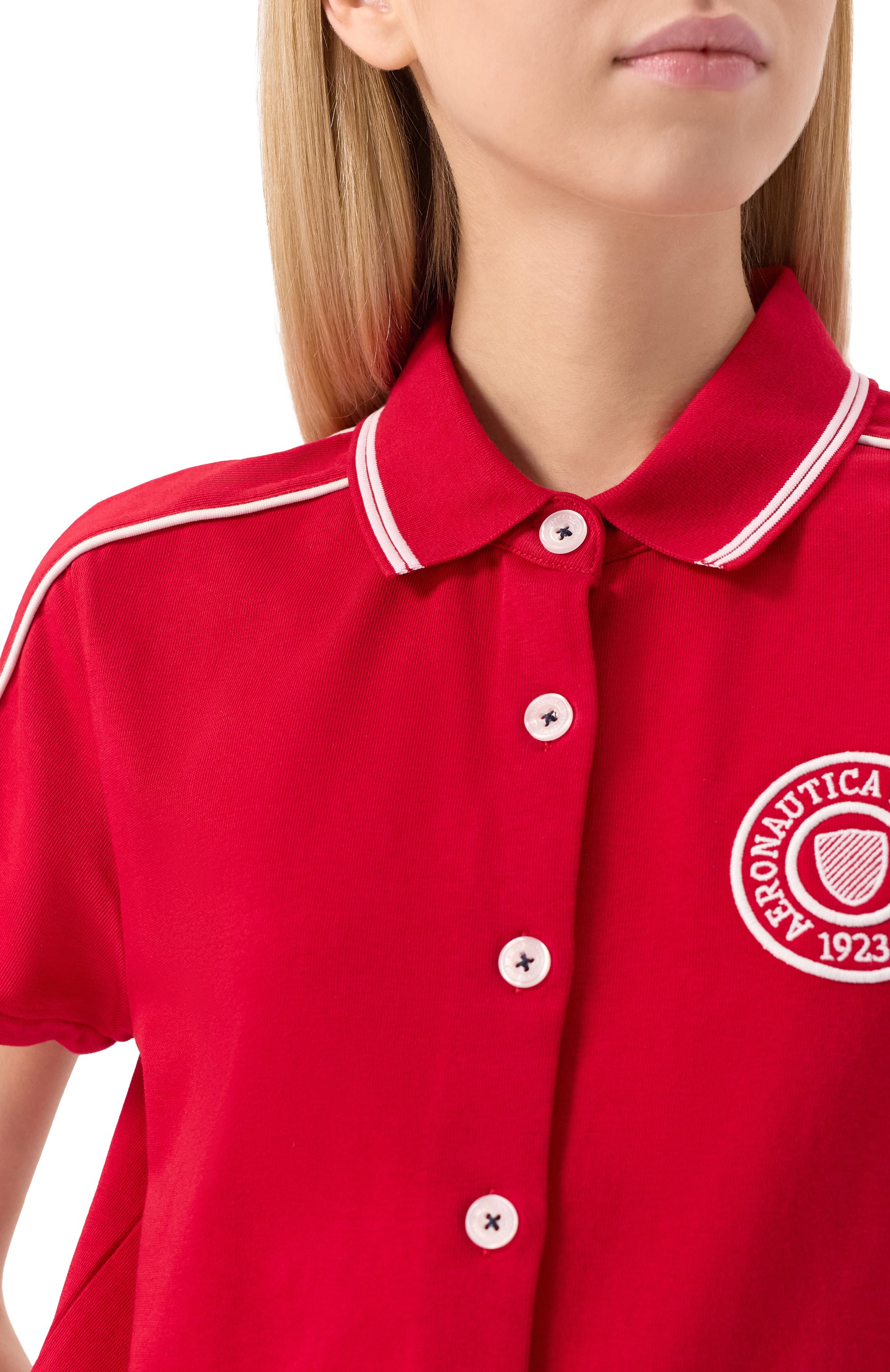 Хлопковый костюм AERONAUTICA MILITARE красного цвета по цене 32050 руб., арт. TF078DF582, фото 6 Хлопковый костюм AERONAUTICA MILITARE, арт. TF078DF582, фото 6