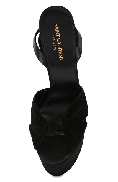 Замшевые босоножки  paige SAINT LAURENT, арт. 551819/0LI00, фото 5