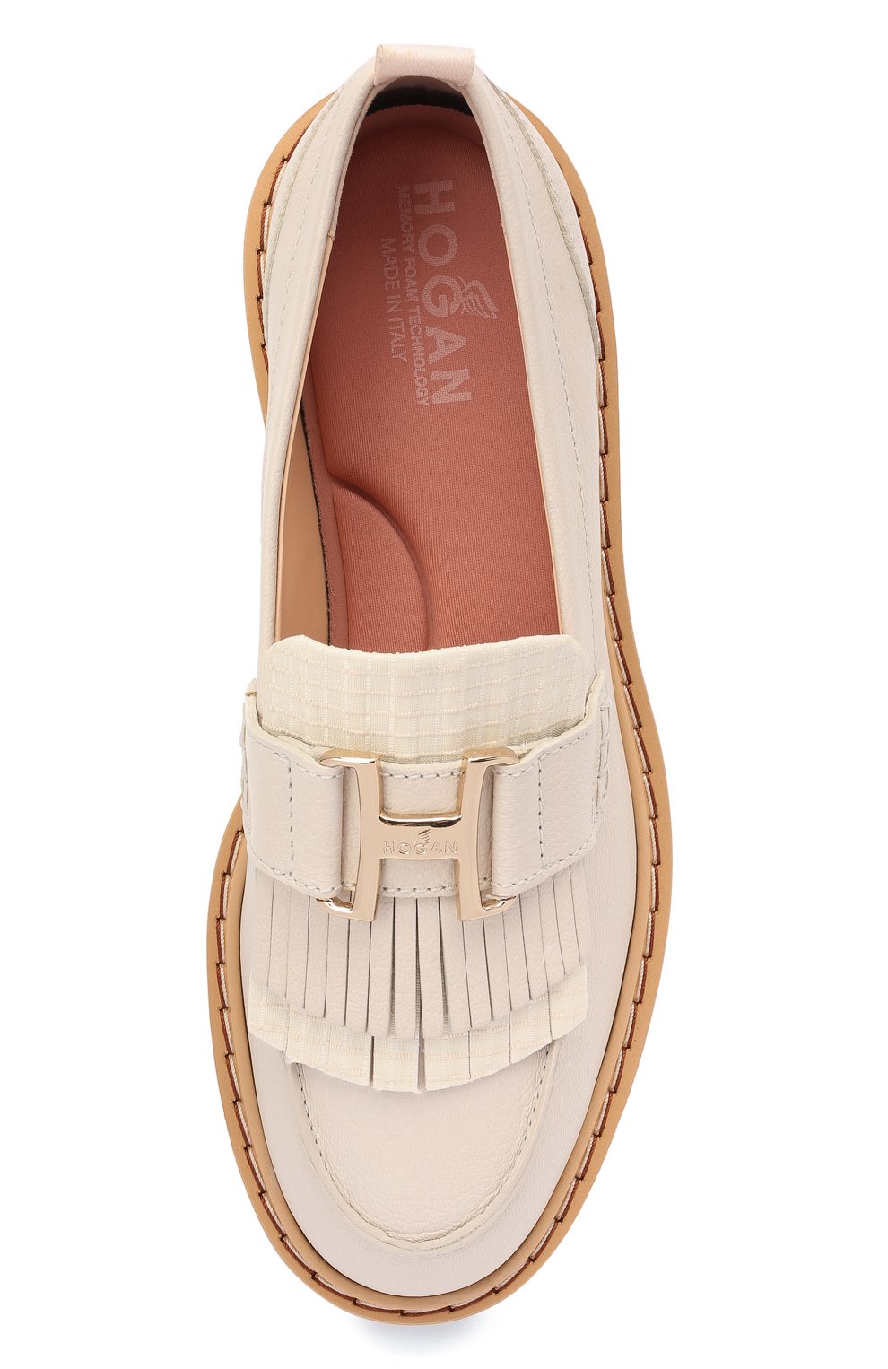 Кожаные лоферы HOGAN, арт. HXW5610DJ40PU9, фото 5