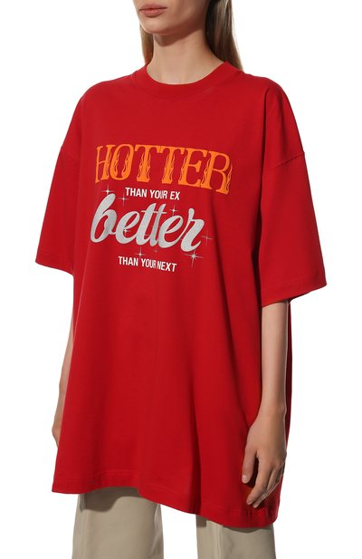 Хлопковая футболка VETEMENTS, арт. UE52TR210R 1611/W, фото 3