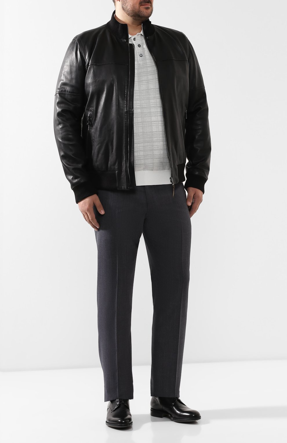 Кожаный бомбер WINDSOR, арт. LEVICI0-L 1300101/56-58, фото 2