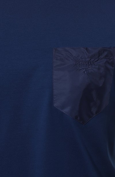 Хлопковая футболка PRADA, арт. UJN587-1UOQ-F0KFE-202, фото 5