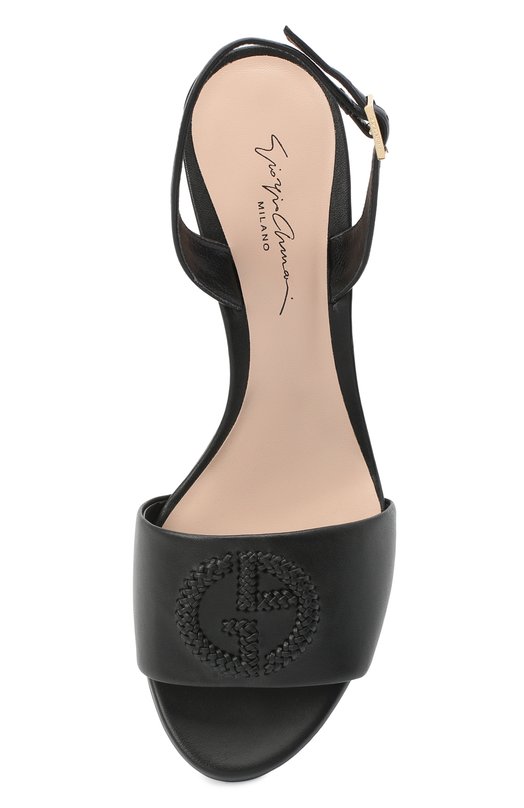 Кожаные босоножки Giorgio Armani X1PA24/XF417 Чёрный  X1PA24/XF417 Фото 5