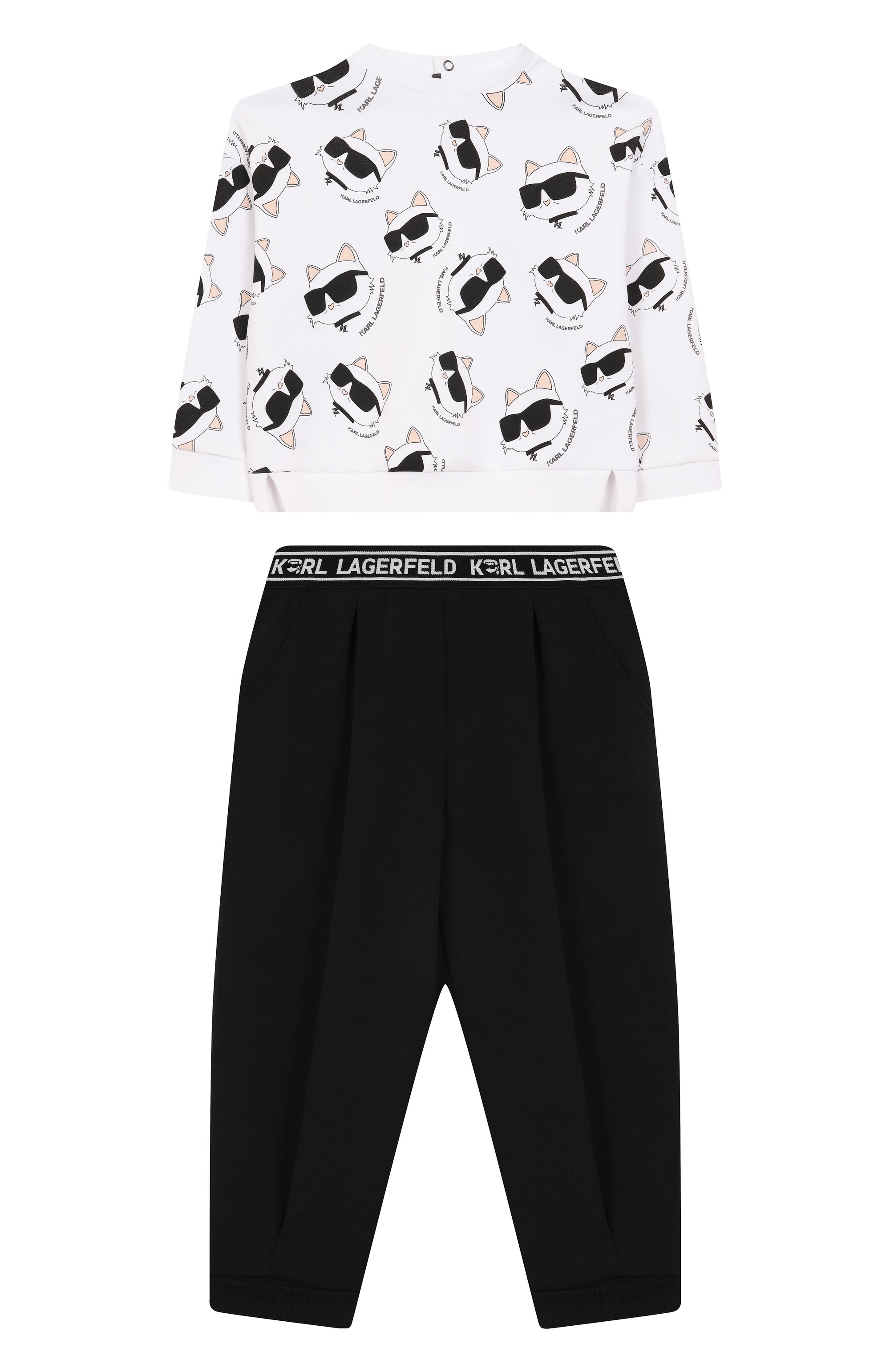 Комплект из свитшота и брюк KARL LAGERFELD KIDS, арт. Z30656, фото 1