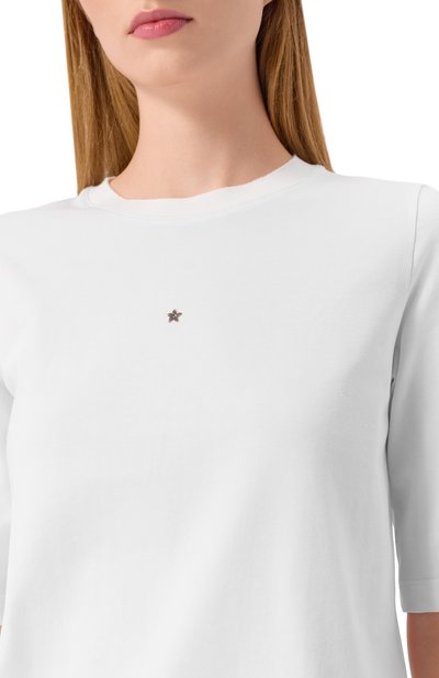 Хлопковая фут�болка LORENA ANTONIAZZI, арт. TS24D/4577, фото 5