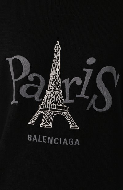 Кашемировый свитшот BALENCIAGA черного цвета по цене 86100 руб., арт. 595117/T4100, фото 5 Кашемировый свитшот BALENCIAGA, арт. 595117/T4100, фото 5