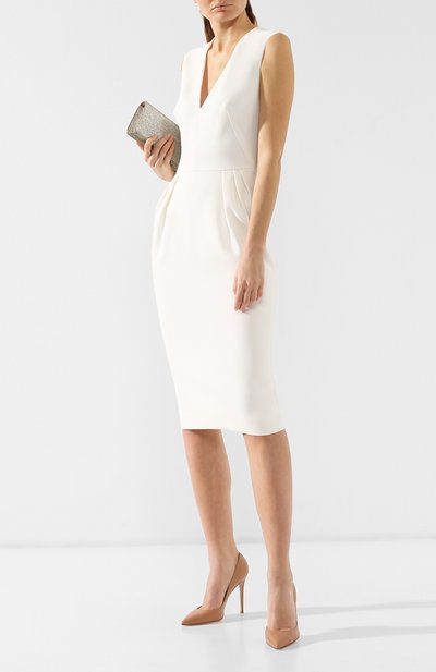 Приталенное платье VICTORIA BECKHAM, арт. DR FIT 6743 PSS19 B0NDED CREPE, фото 2