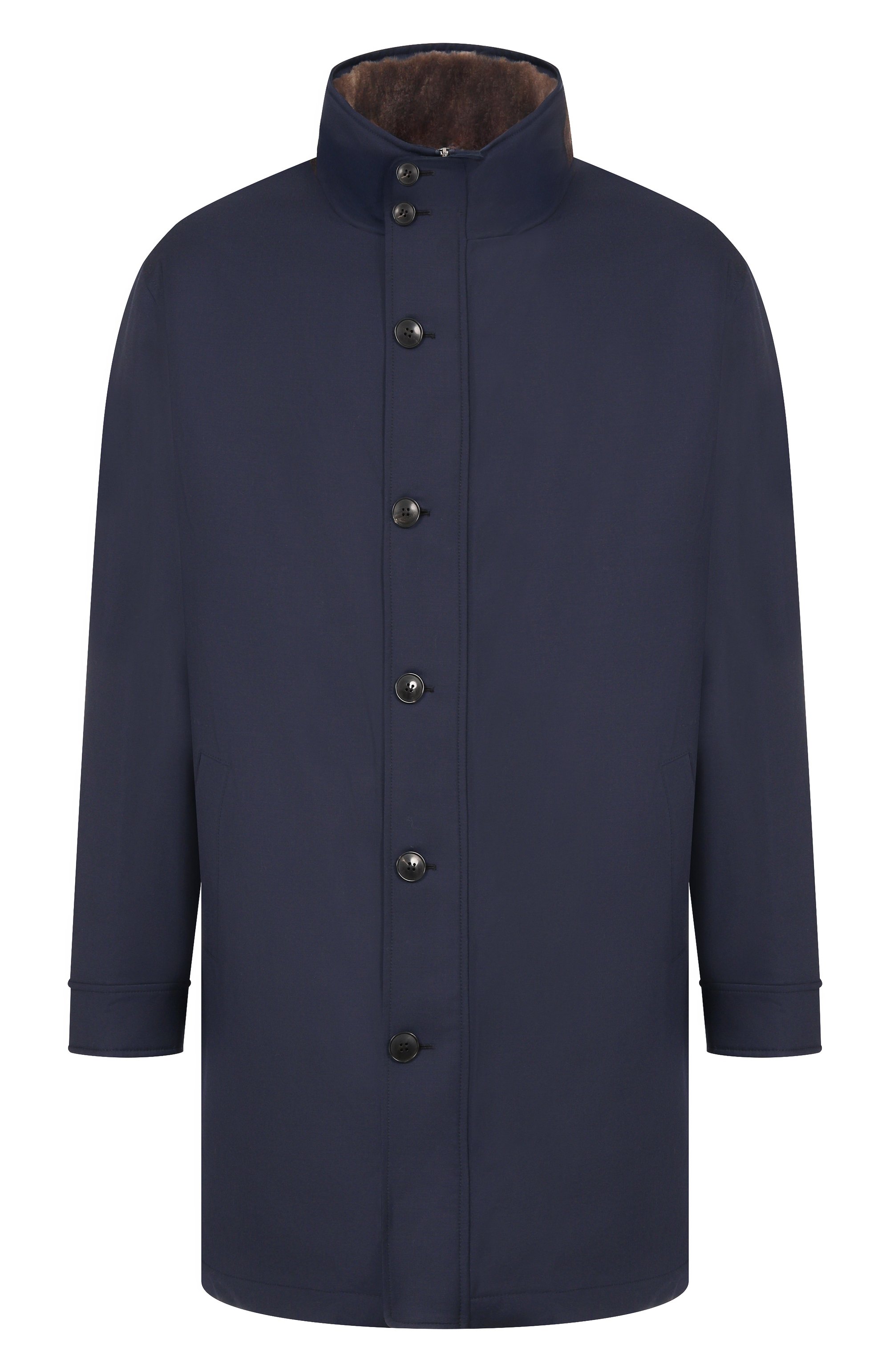 Шерстяное пальто с подкладкой из овчины ANDREA CAMPAGNA, арт. 25U692-GQ4L1S31, фото 1