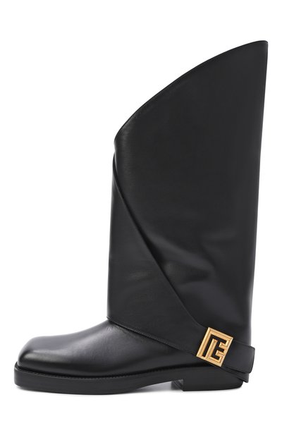 Кожаные сапоги twist BALMAIN черного цвета по цене 212500 руб., арт. FN1TA148/LVIT, фото 4 Кожаные сапоги twist BALMAIN, арт. FN1TA148/LVIT, фото 4