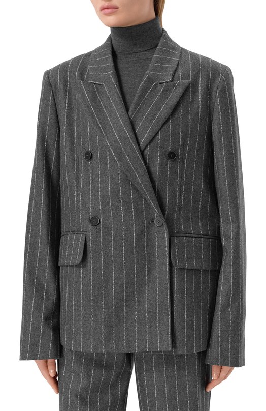 Жакет из шерсти и кашемира Loulou de Saison KALEN Серый  KALEN Фото 3