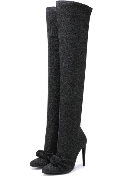 Ботфорты из металлизированного текстиля на шпильке GIUSEPPE ZANOTTI DESIGN, арт. I780014/001, фото 1