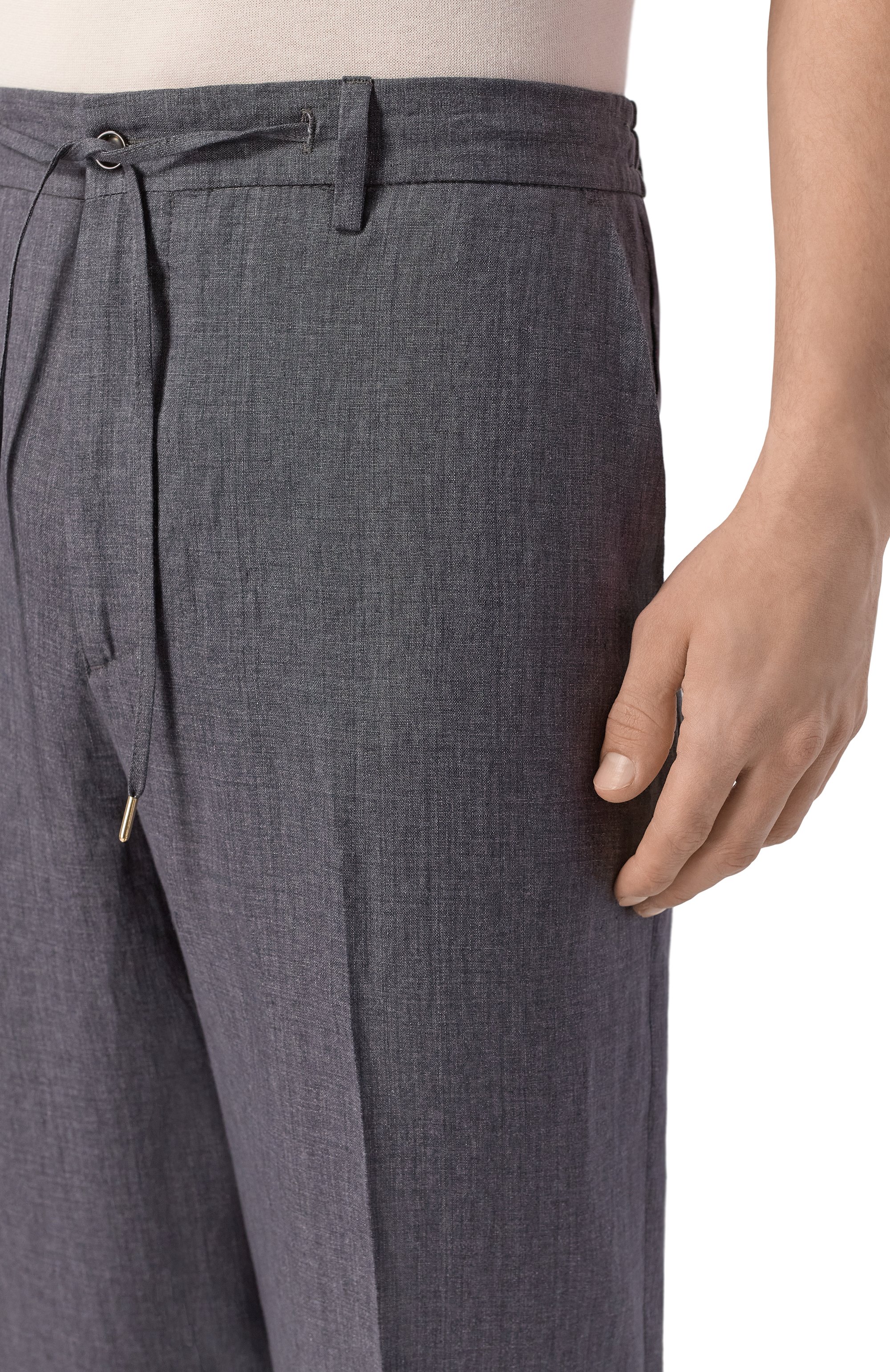 Льняные брюки ANDREA CAMPAGNA, арт. C0VENTSLFSAC/300118, фото 5