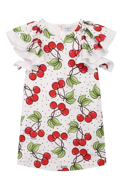 Хлопковое платье MONNALISA разноцветного цвета по цене 16400 руб., арт. 115923, фото 1 Хлопковое платье MONNALISA, арт. 115923, фото 1