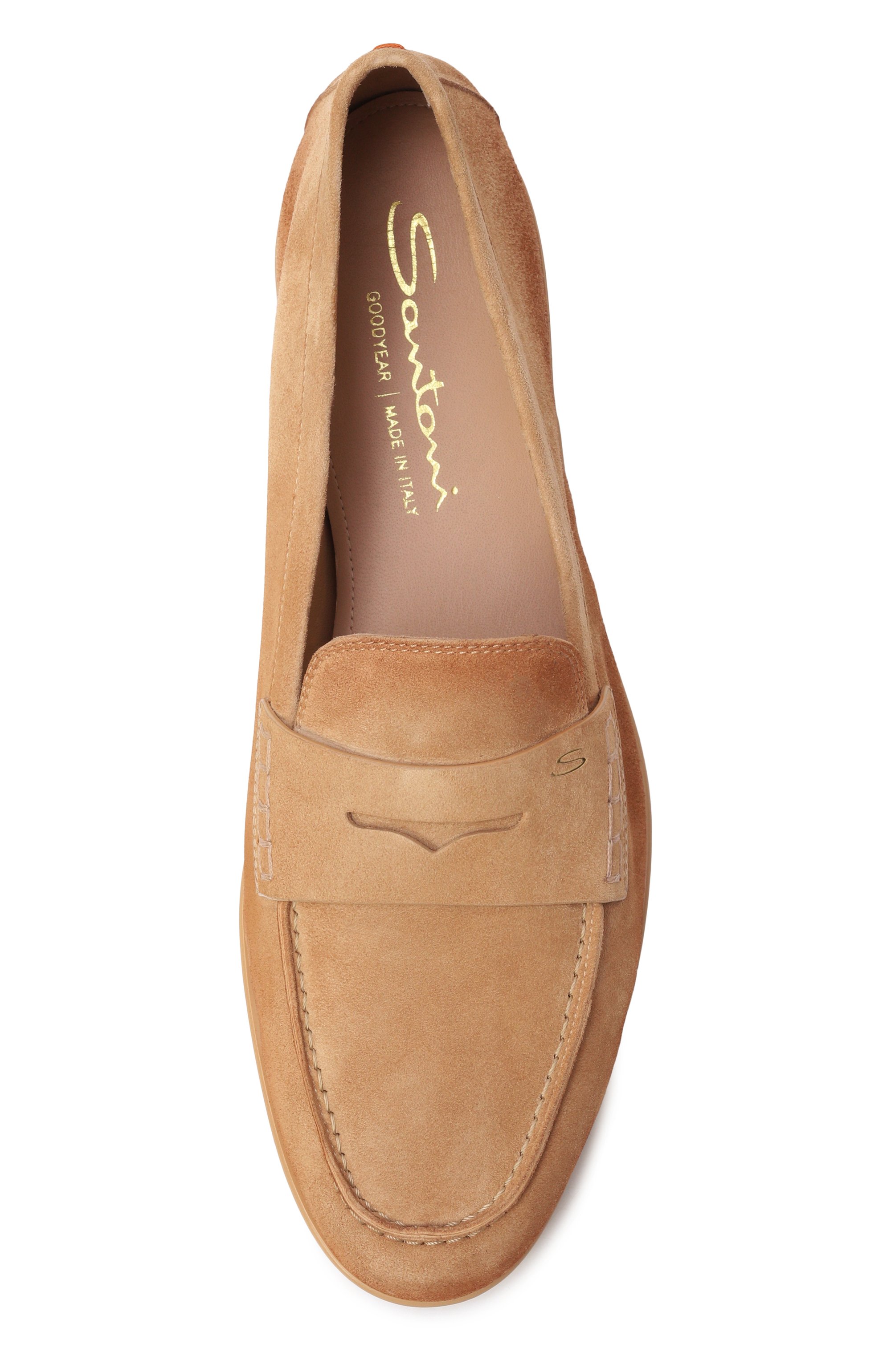 Замшевые пенни-лоферы SANTONI, арт. WUVG72025G0MSAEA, фото 6