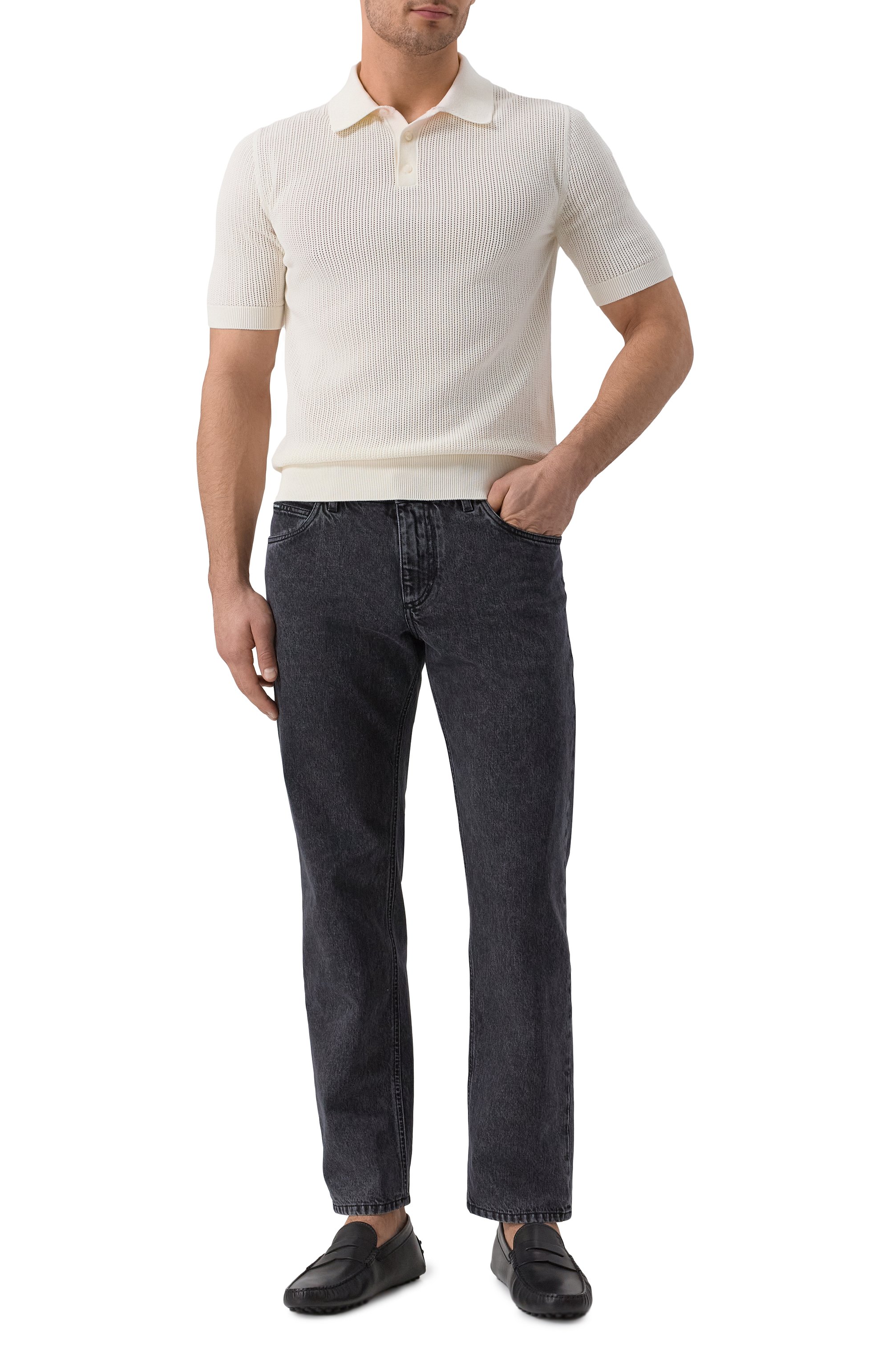 Хлопковое поло DOLCE & GABBANA, арт. GXZ15T/JBCF0, фото 2