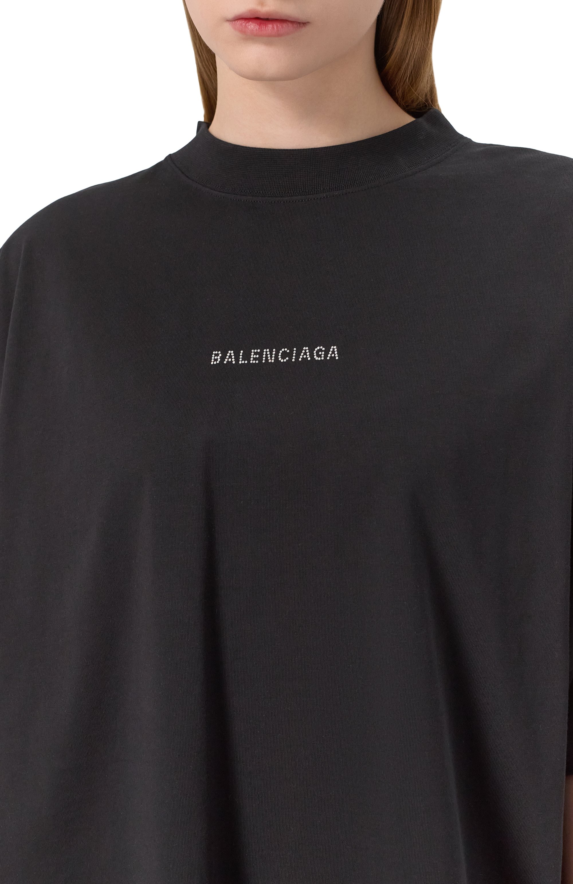 Хлопковая футболка BALENCIAGA, арт. 818543/T0VJ6, фото 5