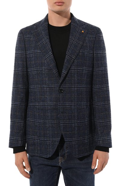 Шерстяной пиджак SARTORIA LATORRE темно-синего цвета по цене 99500 руб., арт. EF74/QE0304, фото 3 Шерстяной пиджак SARTORIA LATORRE, арт. EF74/QE0304, фото 3