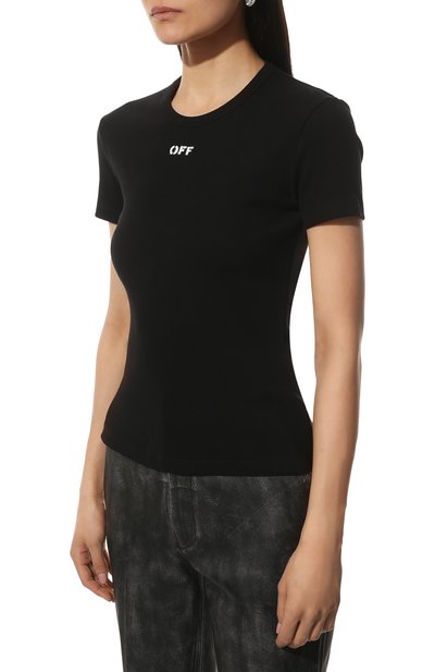 Хлопковая футболка OFF-WHITE, арт. 0WAA065C99JER002, фото 3