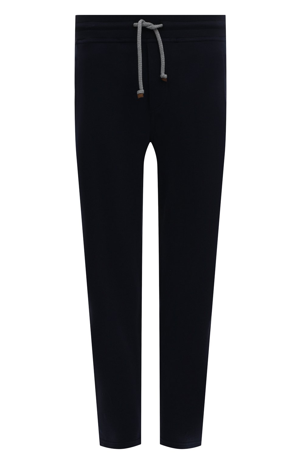 Хлопковые брюки BRUNELLO CUCINELLI темно-синего цвета по цене 81850 руб., арт. MTU143243G, фото 1 Хлопковые брюки BRUNELLO CUCINELLI, арт. MTU143243G, фото 1