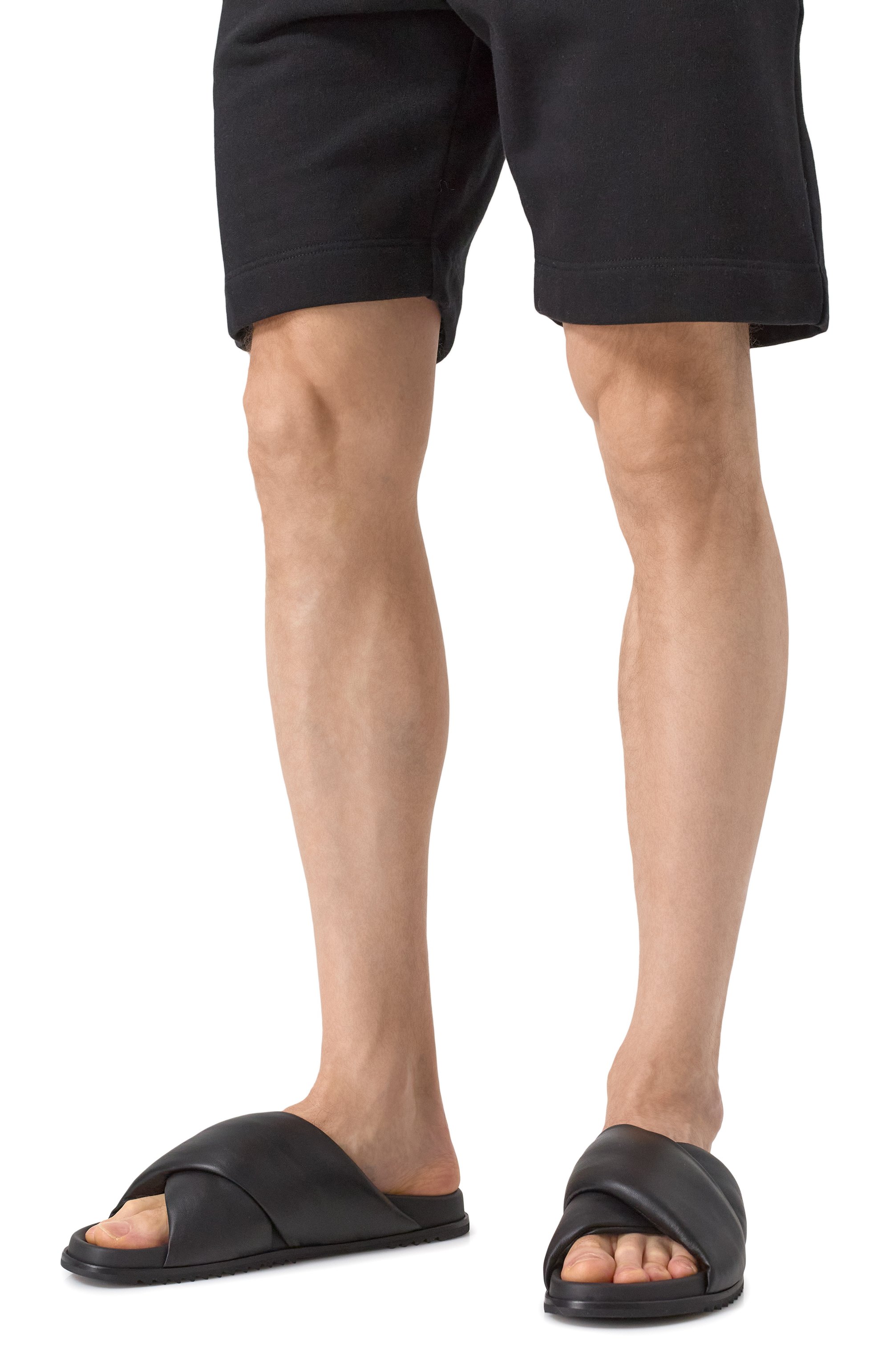 Кожаные шлепанцы RICK OWENS, арт. RU01E5800/LLP, фото 3