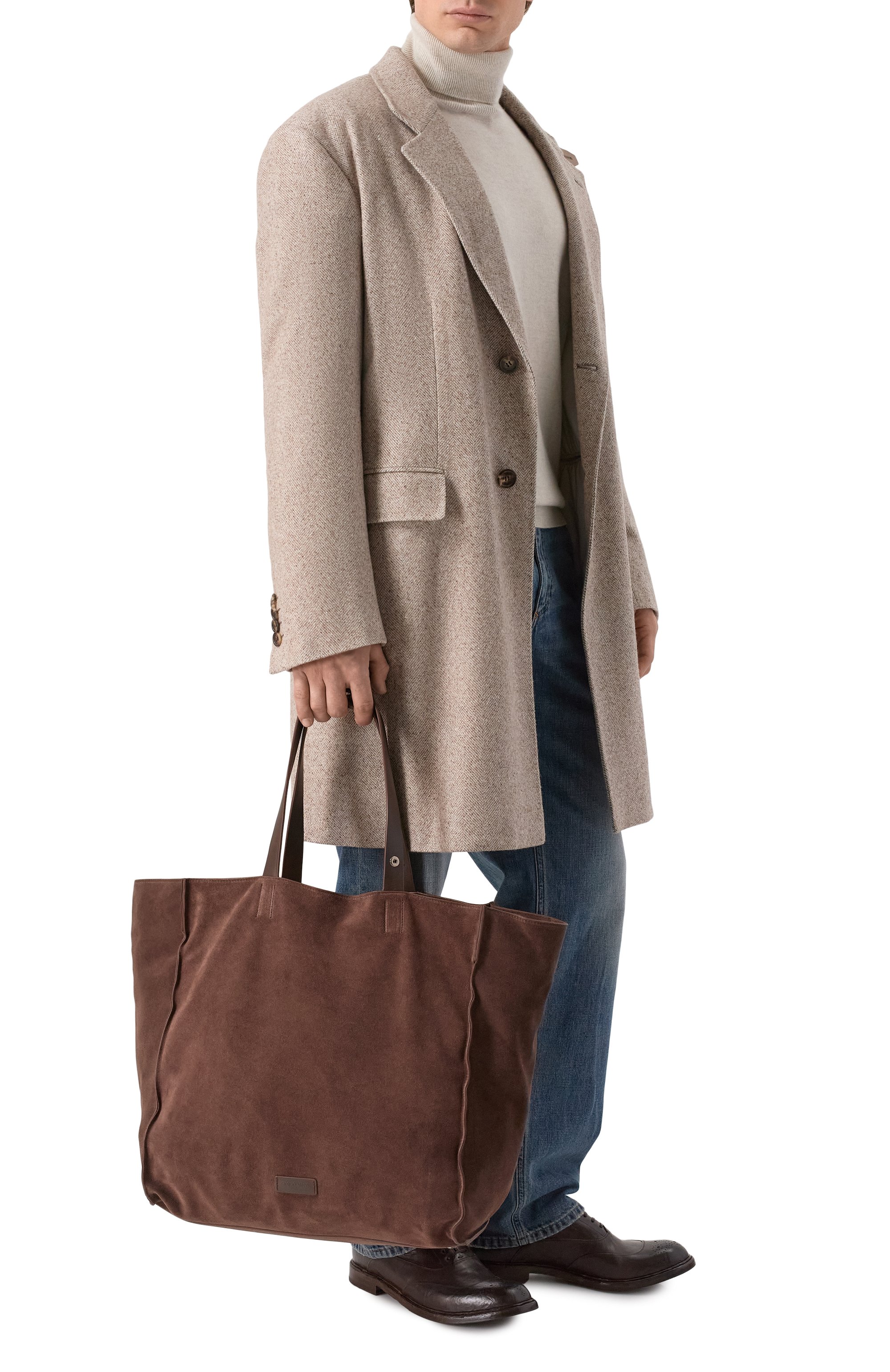 Сумка-тоут GIORGIO ARMANI темно-коричневого цвета по цене 229500 руб., арт. GM000903/AF14375, фото 7 Сумка-тоут GIORGIO ARMANI, арт. GM000903/AF14375, фото 7