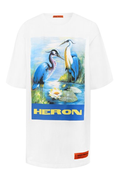 Женская хлопковая футболка HERON PRESTON, арт. HWAA001E197600220288