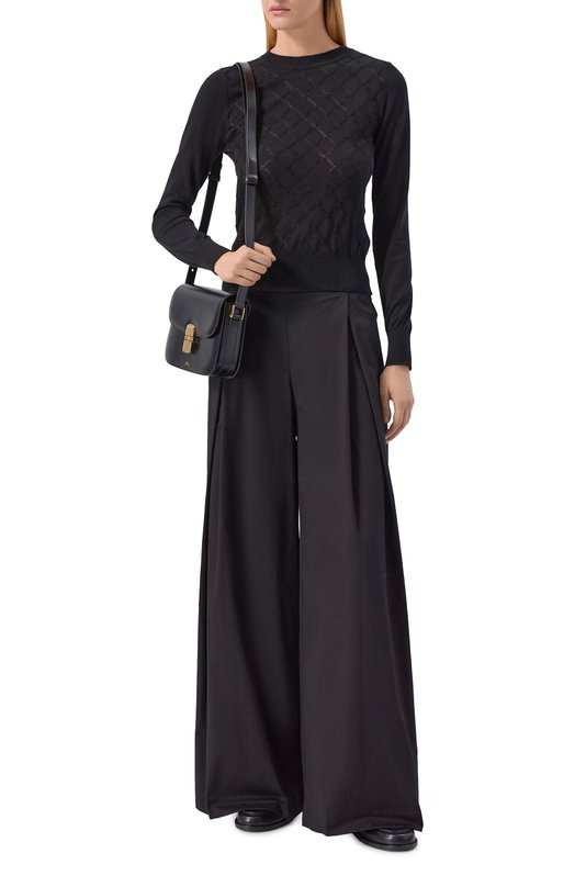 Хлопковые брюки Lorena Antoniazzi P2650PA74A/4818 Чёрный  P2650PA74A/4818 Фото 2