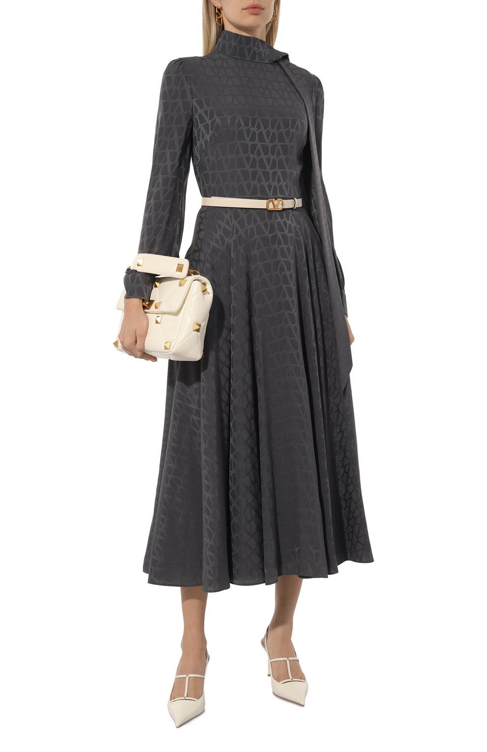 Шелковое платье VALENTINO, арт. 5B3VAA057TK, фото 2