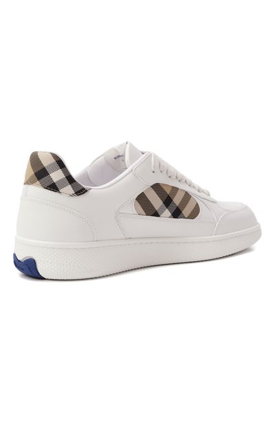 Комбинированные кеды terrace BURBERRY белого цвета по цене 72600 руб., арт. 8108649, фото 5 Комбинированные кеды terrace BURBERRY, арт. 8108649, фото 5