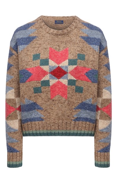 Женский свитер из хлопка и шерсти POLO RALPH LAUREN, арт. 211843146