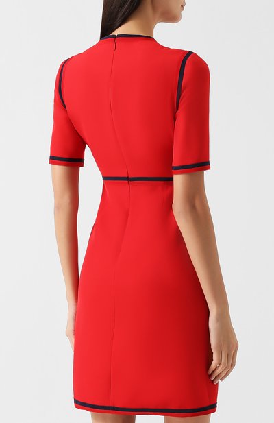 Приталенное мини-платье из смеси шерсти и шелка GUCCI, арт. 475850/ZHM88, фото 4