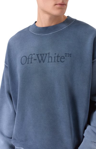 Хлопковый свитшот OFF-WHITE, арт. 0MBA054F25FLE008, фото 5