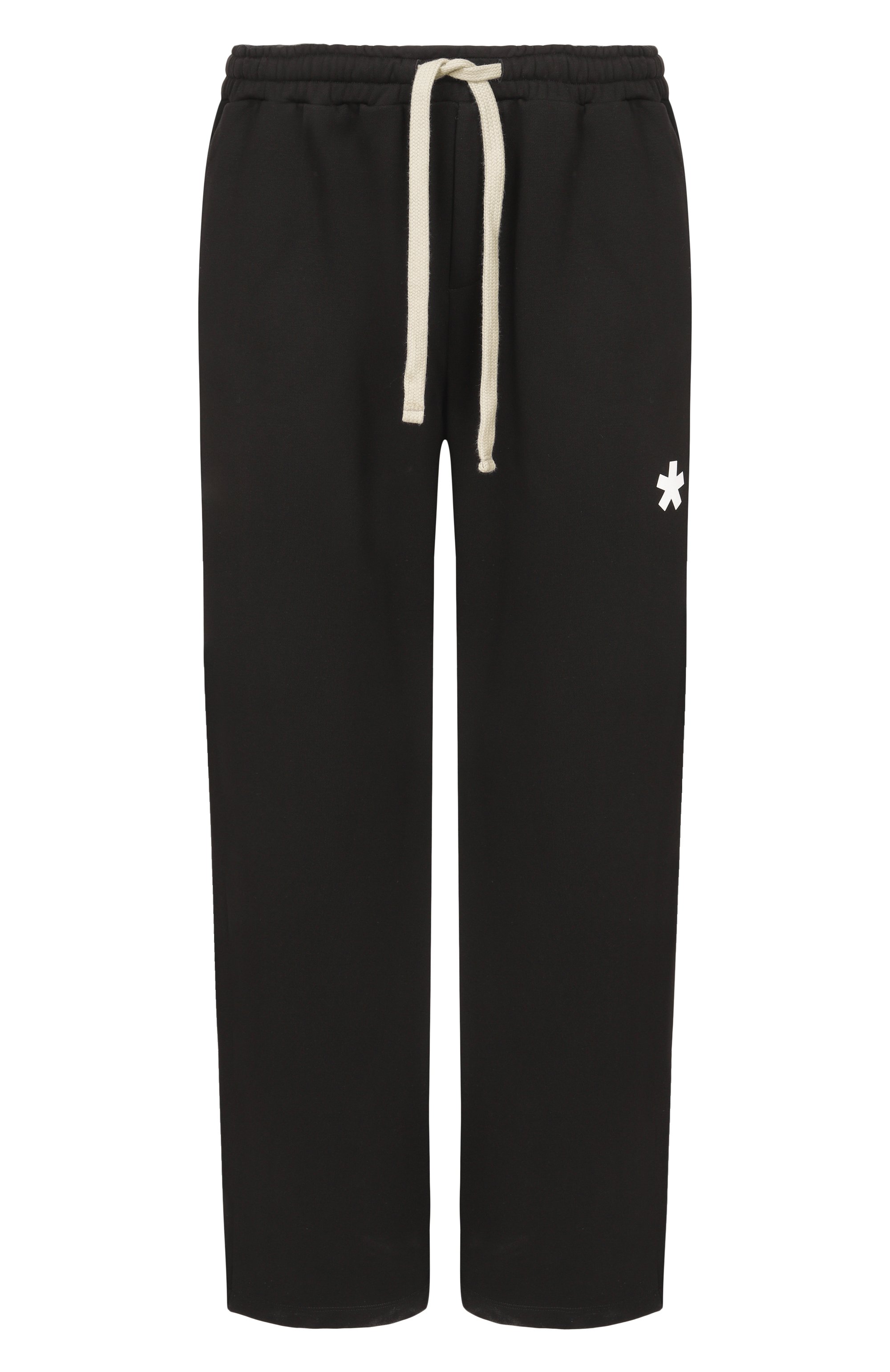 Хлопковые брюки COMME DES FUCKDOWN черного цвета по цене 12900 руб., арт. CFABM01906, фото 1 Хлопковые брюки COMME DES FUCKDOWN, арт. CFABM01906, фото 1