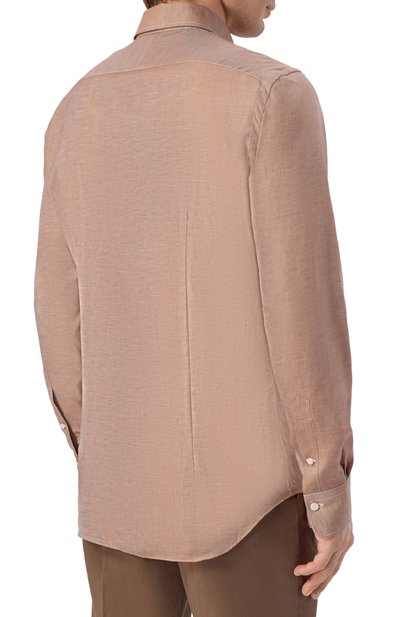 Рубашка из хлопка и льна ALESSANDRO GHERARDI, арт. D0UBLE/7670, фото 4