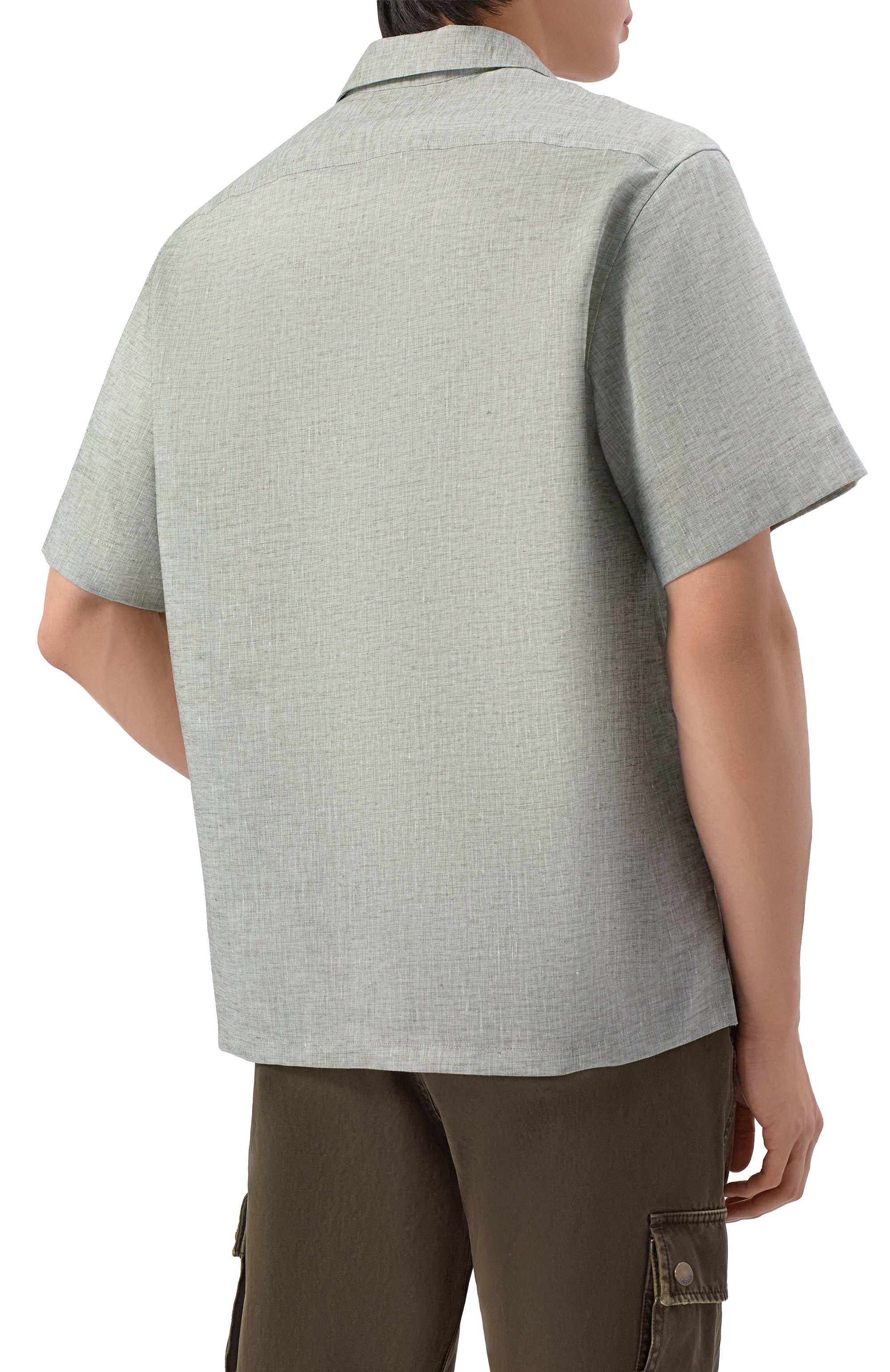 Льняная рубашка ZILLI, арт. ZSSH08M080001632U, фото 4