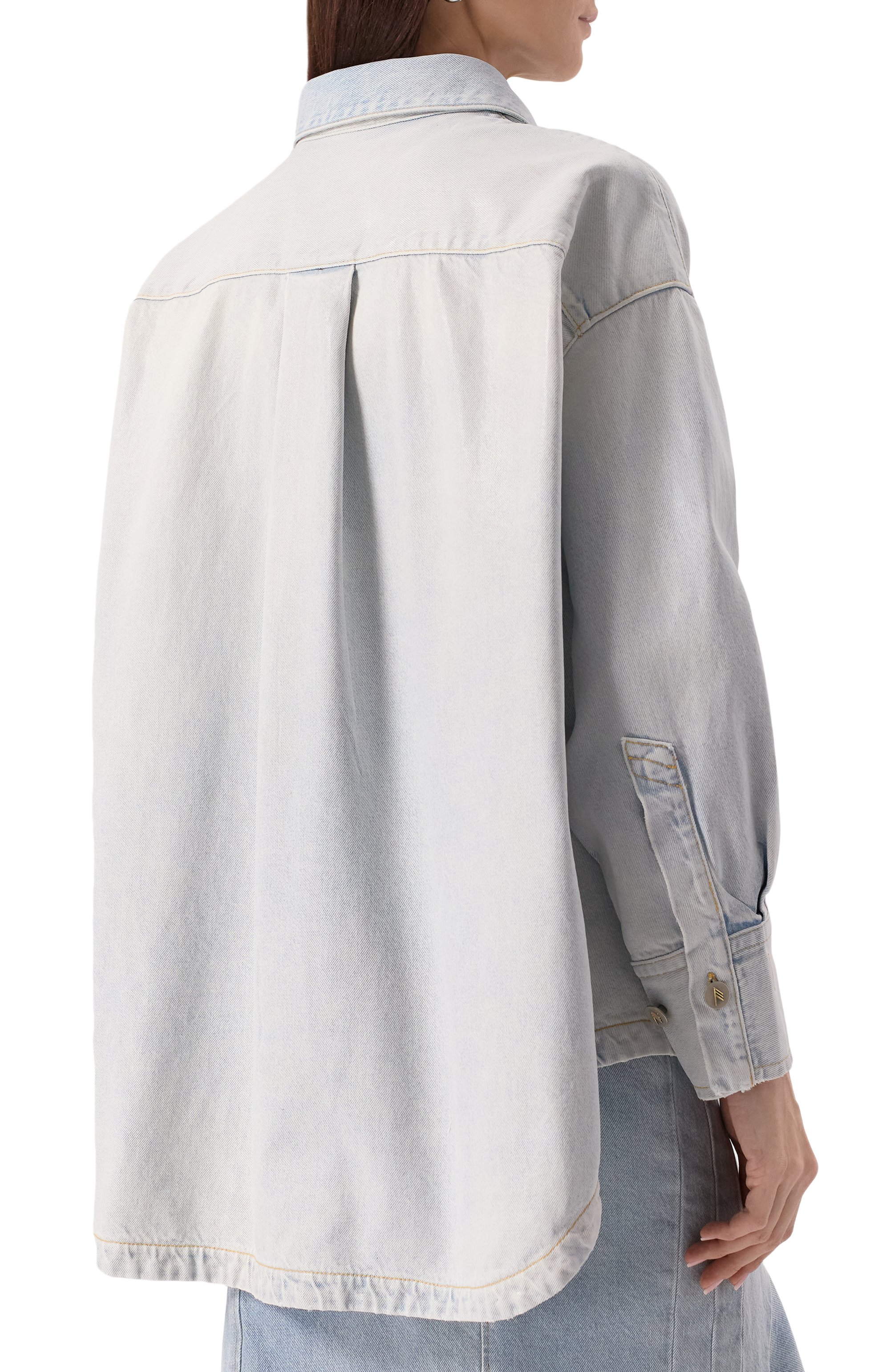 Джинсовая рубашка THE ATTICO, арт. 250WCB00068/DDD085SS, фото 4